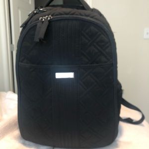 Vera Bradley black backpack diaper bag